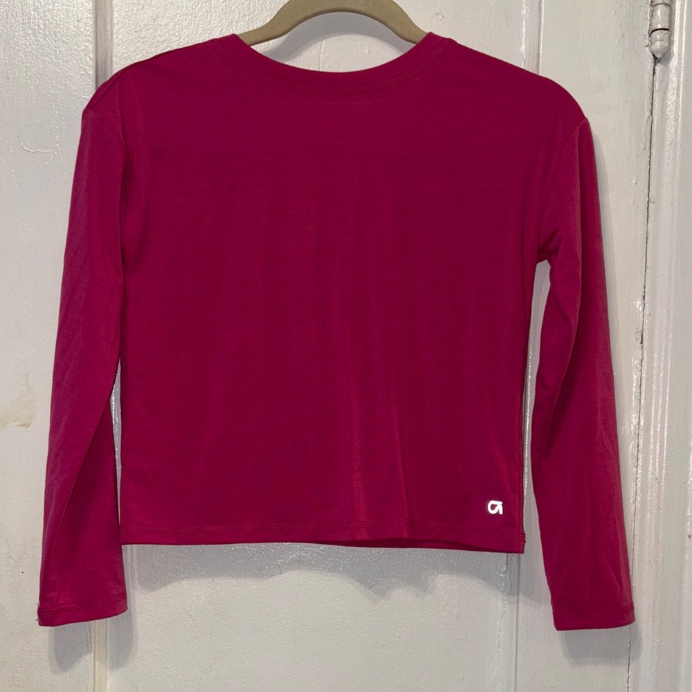 GAP Kids Long Sleeve Magenta Tee